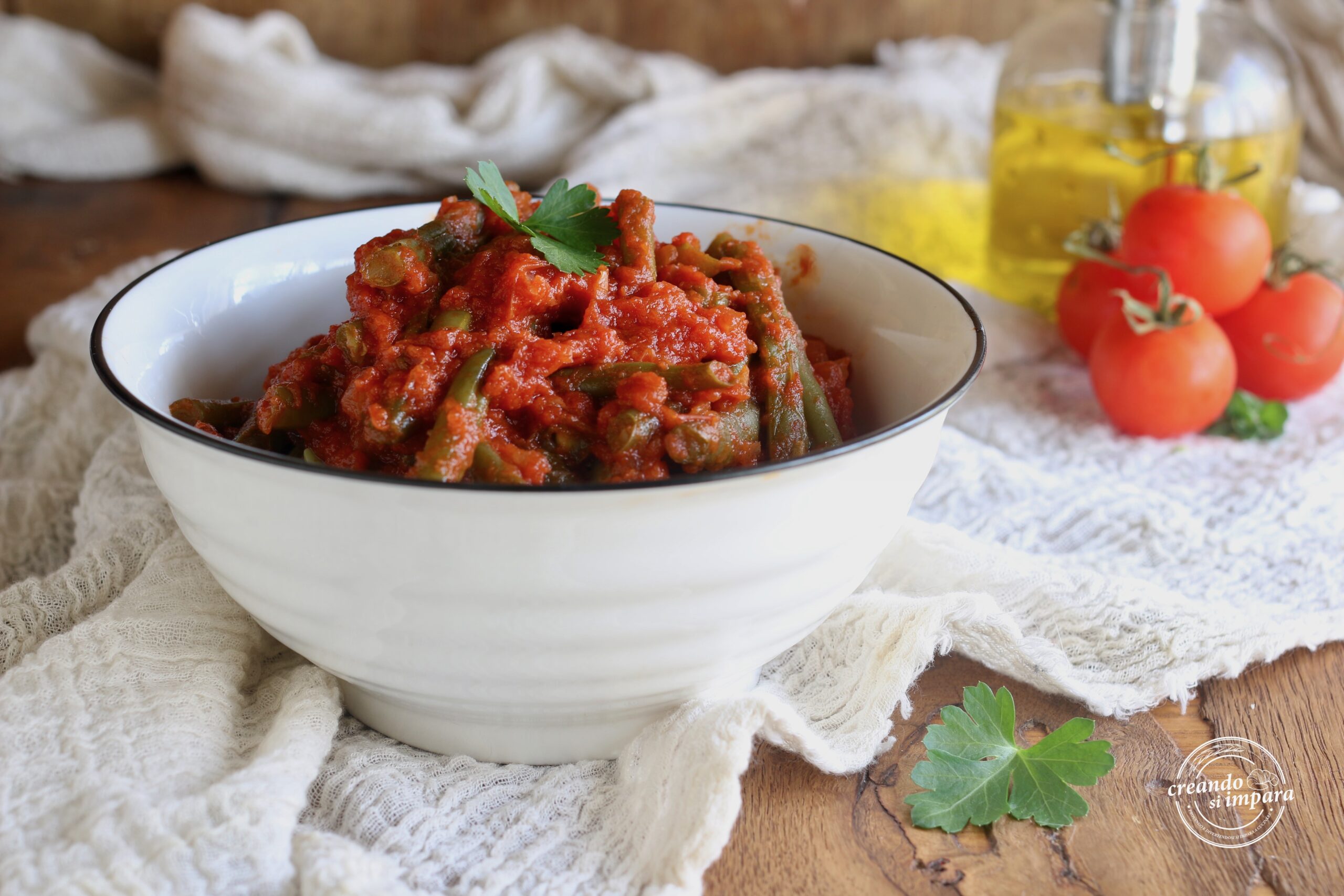 Sperziebonen in stoofpot