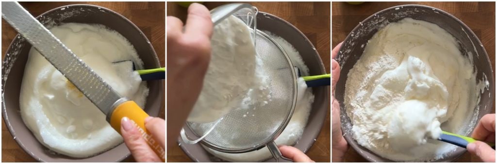 Eiwit- en appelcake in de magnetron