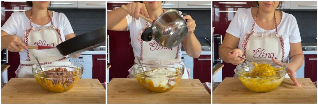 Lasagnerolletjes met pompoen en worst