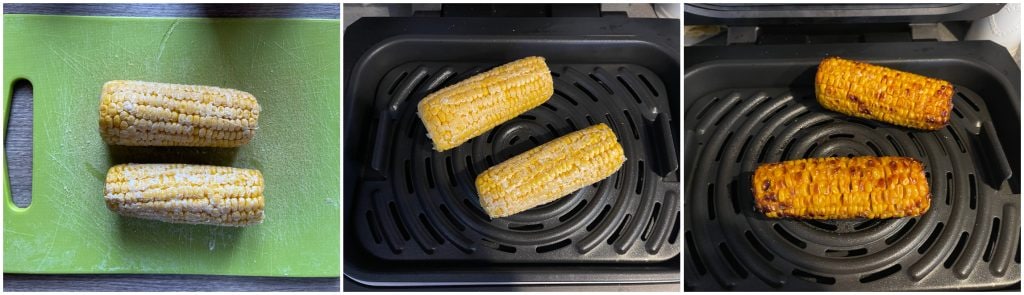 Maïskolven in de airfryer