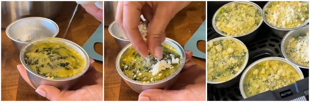 Polenta taartjes in de airfryer