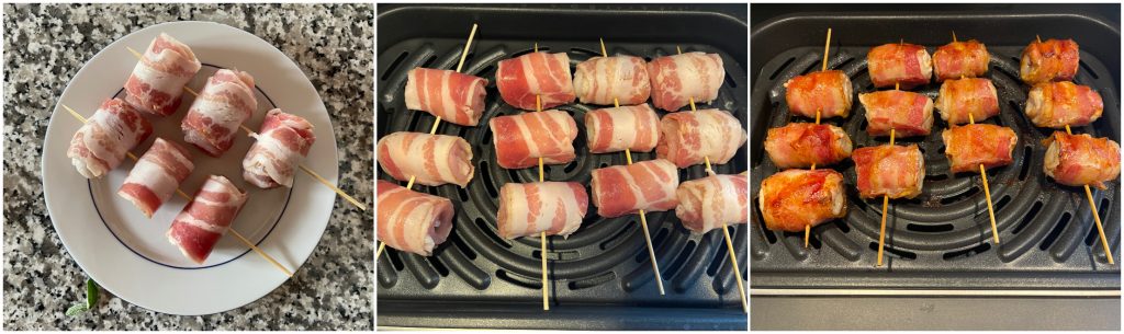 Varkensrolletjes in de airfryer