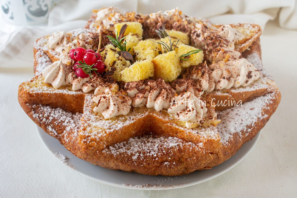 Pandoro ster met tiramisù