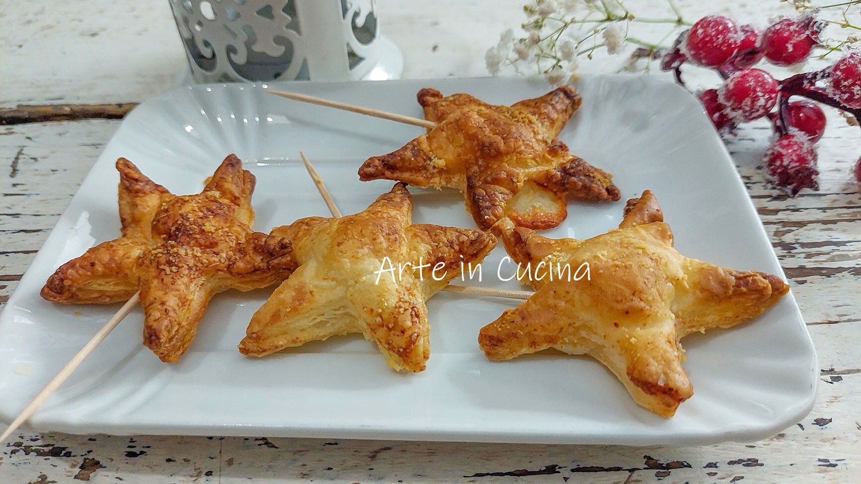 STERRHJES van BLADERDEEG PROVOLA en PARMEZAAN