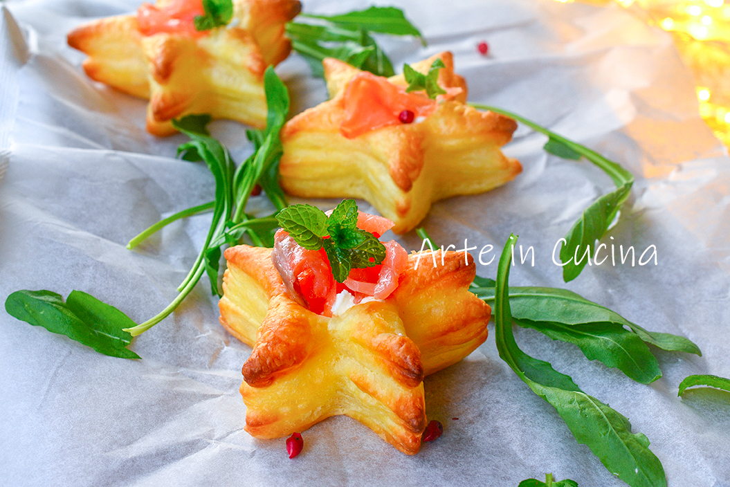 Sterretjes vol au vent met zalm