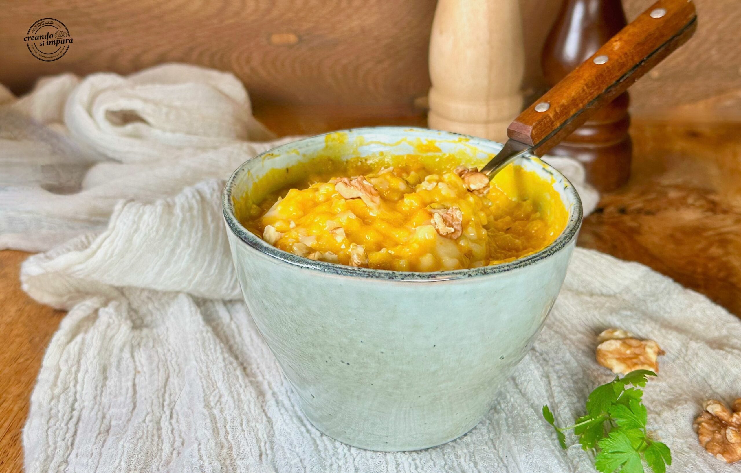 Sterretjes met pompoen en taleggio