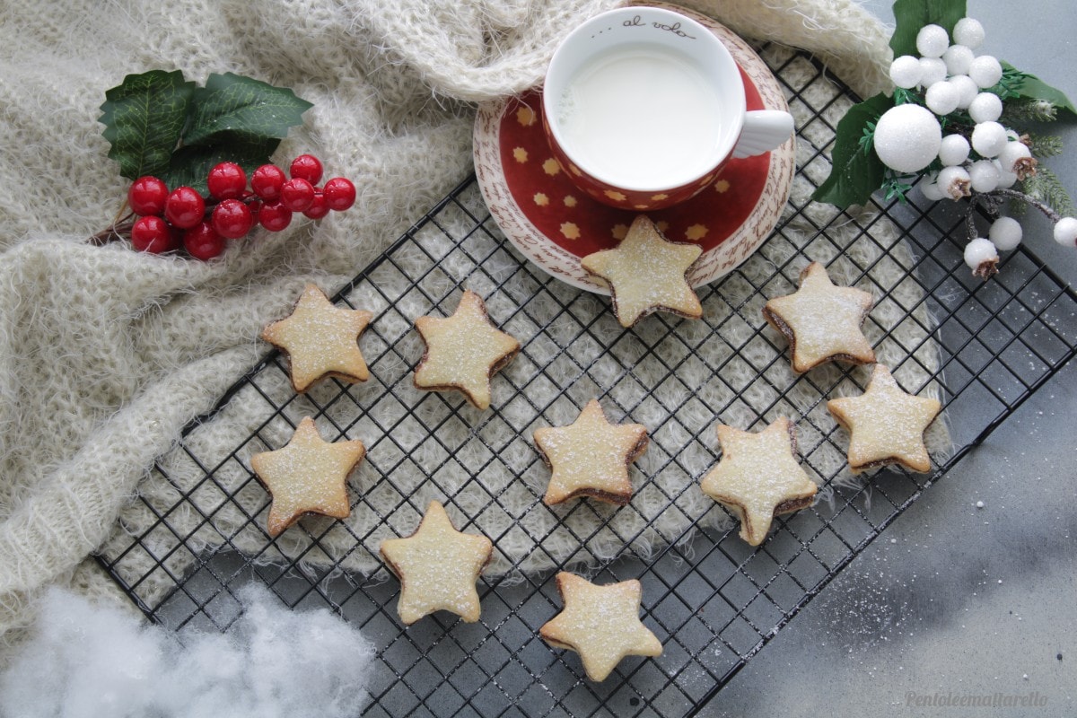 Kerststerretjes met Nutella