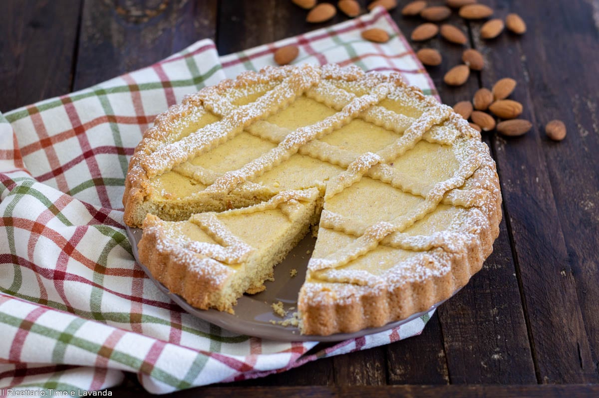 Taart met amandelricotta