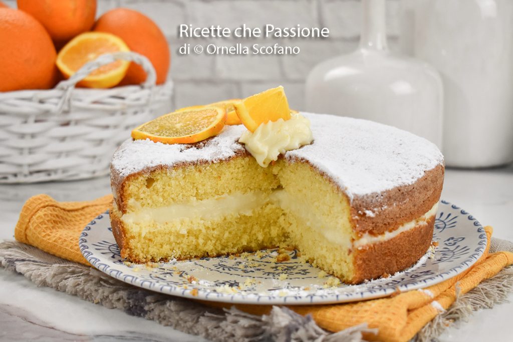 recept taart met sinaasappelcrème