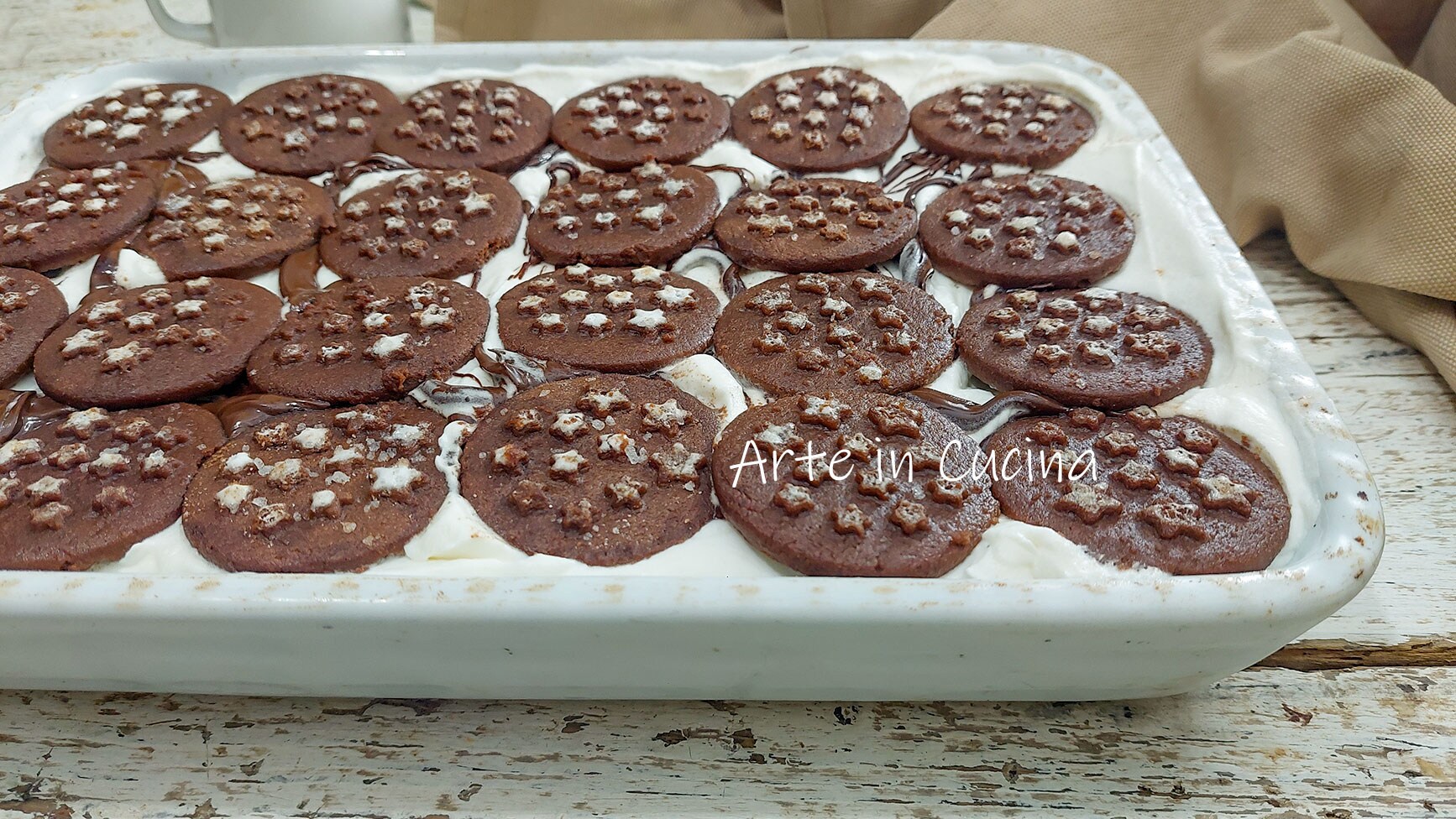 PAN DI STELLE TAART met MELKcrème en Nutella