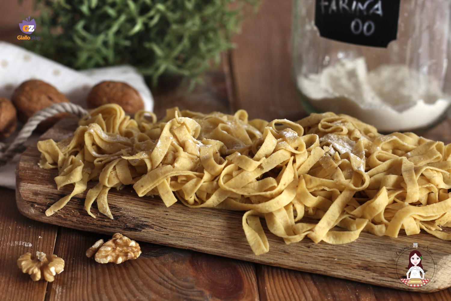 Tagliatelle met walnoten