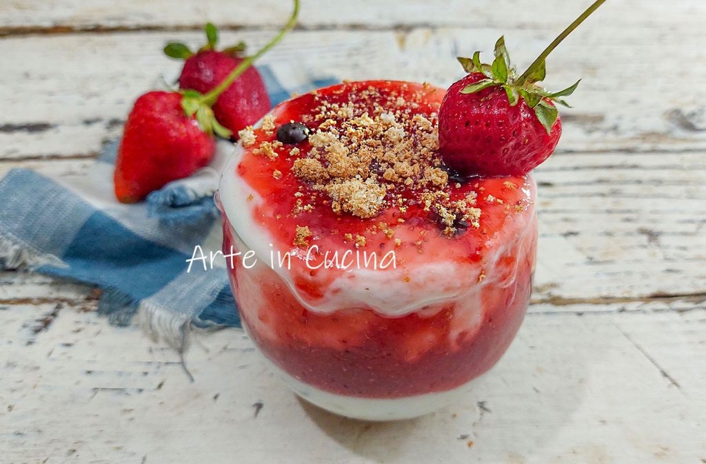 TIRAMISÙ AARDBEIEN en chocoladedruppels