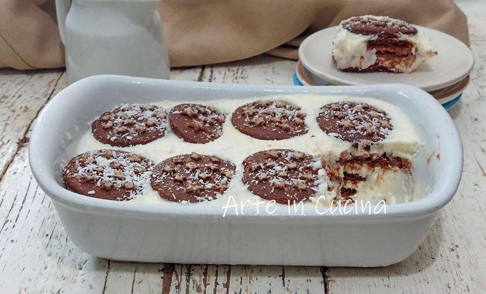 KOKOS- en WITTE CHOCOLADE TIRAMISÙ met Pan di Stelle