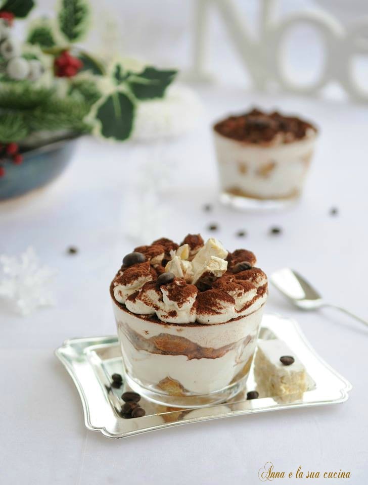 Tiramisù met nougat zonder eieren