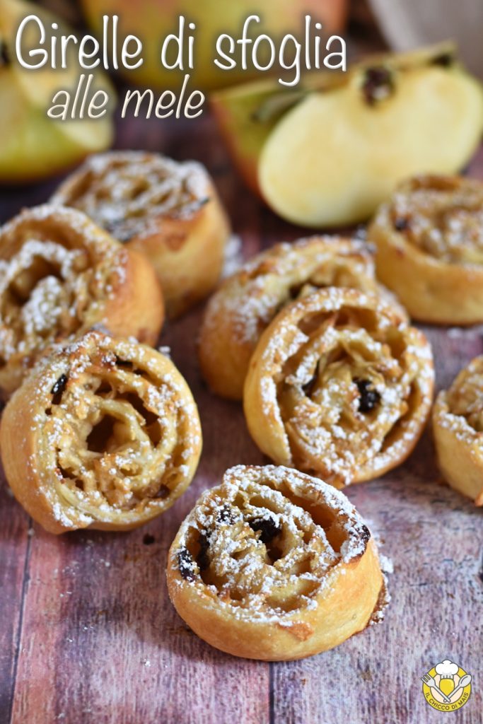 v_ bladerdeegrolletjes met geraspte appels snelle zoete recept met rechthoekig bladerdeeg il chicco di mais