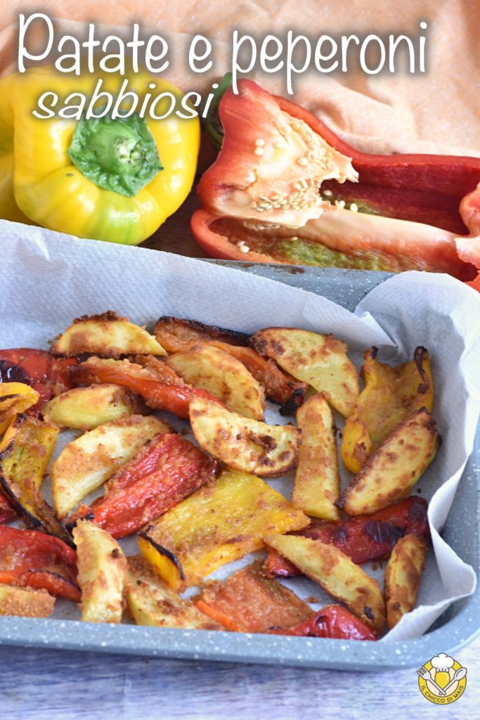 v_ zanderige aardappelen en paprika's uit de oven met paneermeel makkelijk snel licht het chicco di mais