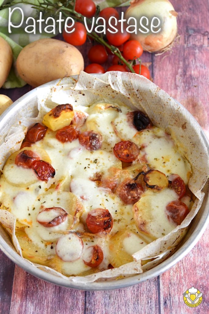 v_patate vastase alla trapanese ricetta patate al forno con pomodorini e mozzarella il chicco di mais