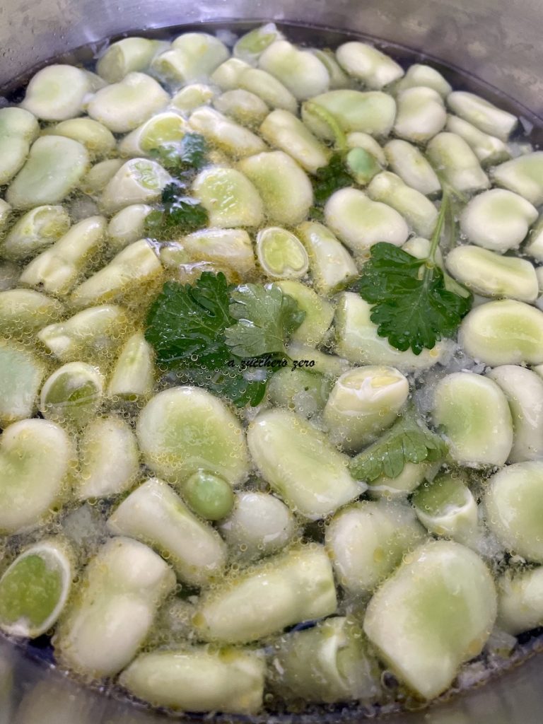 verse tuinbonen geknepen koken
