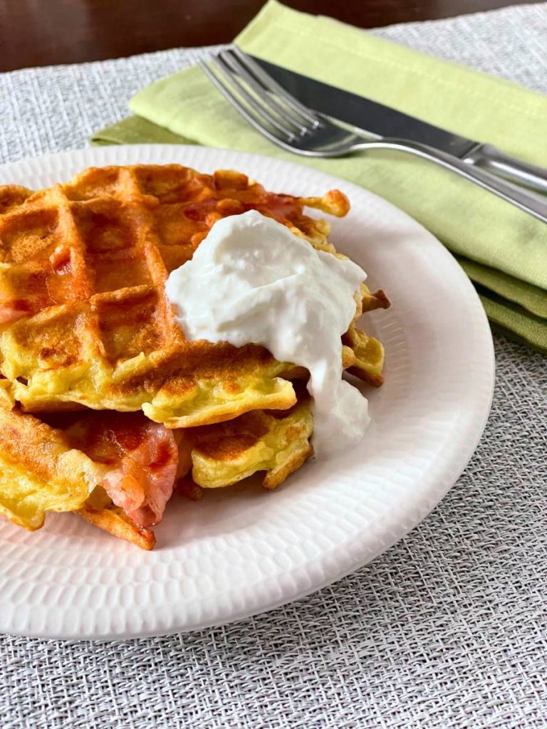 wafel met spek