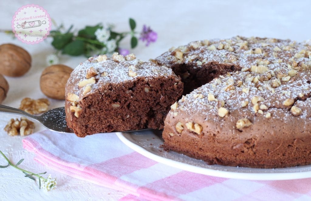 walnoten- en chocoladetaart