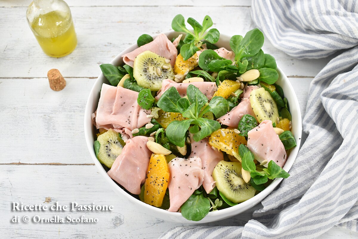 Winterse salade met ham