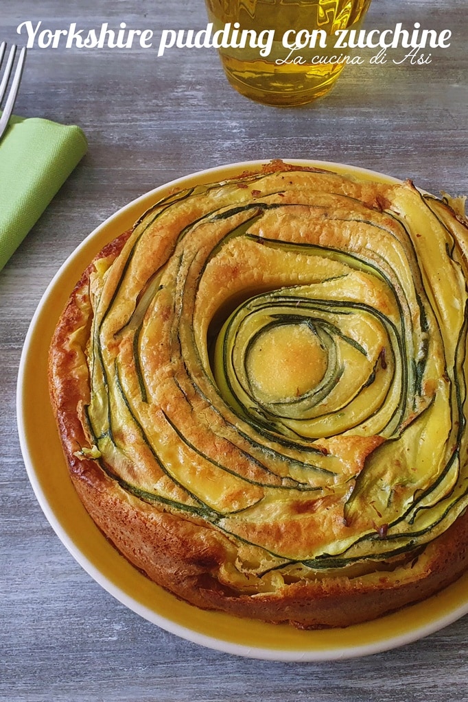 yorkshire pudding met de courgettes