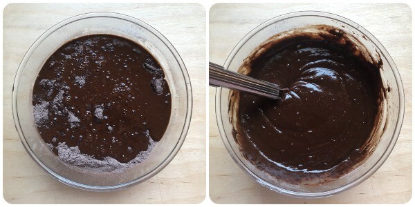 zachte chocoladetaart - procedé 3