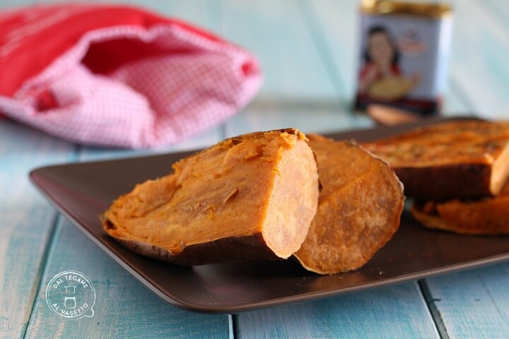 Zoete aardappelen in de magnetron