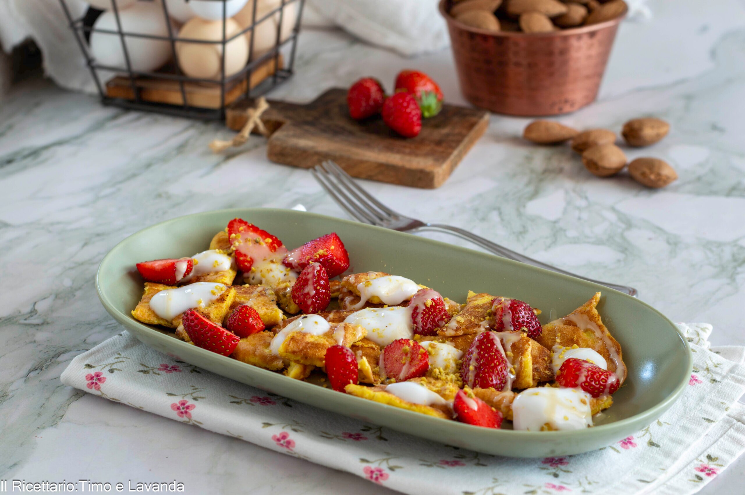 Zoete low-carb omelet