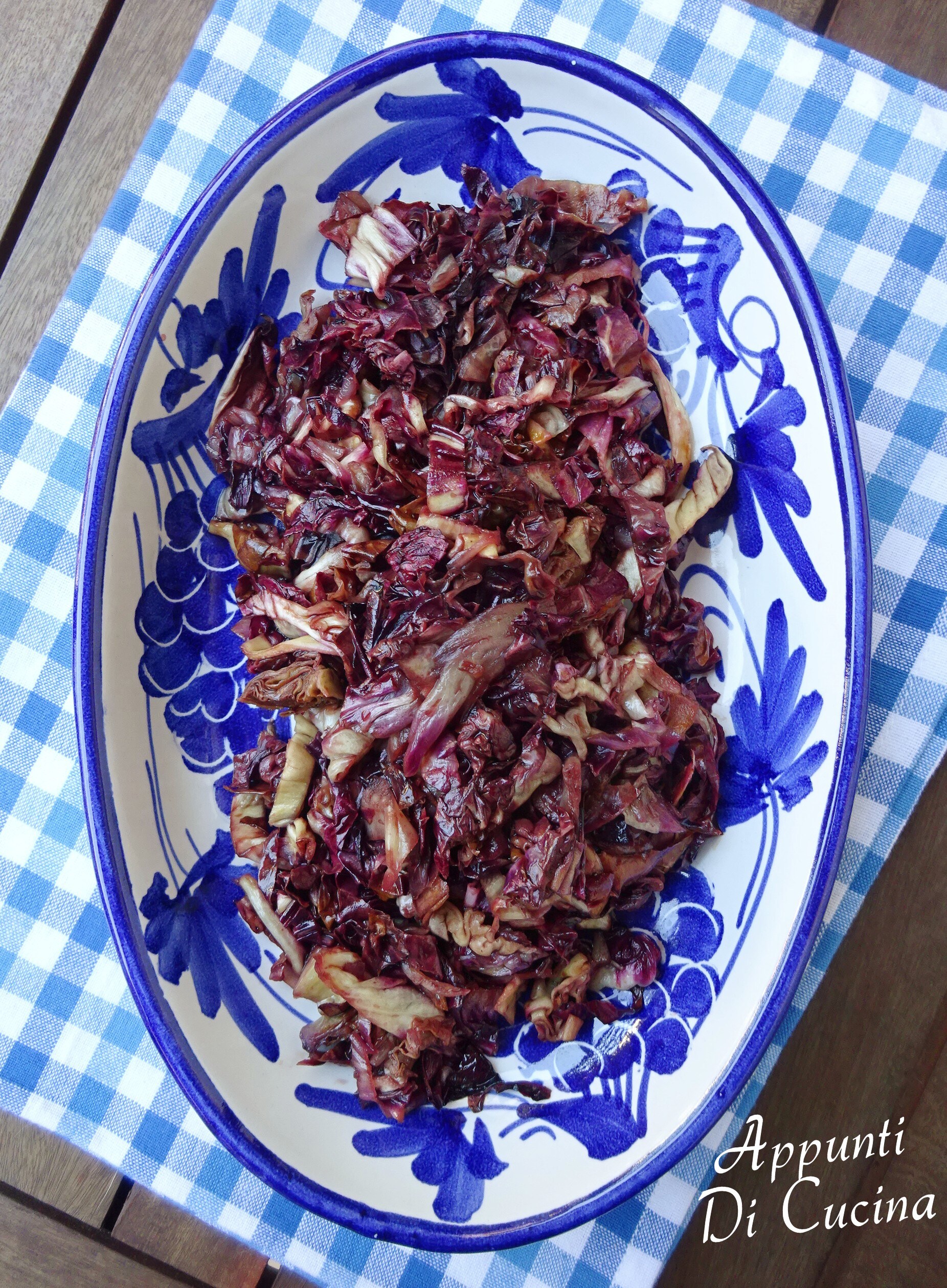 GESTOOFDE RADICCHIO MET BALSEMIEKE AZIJN
