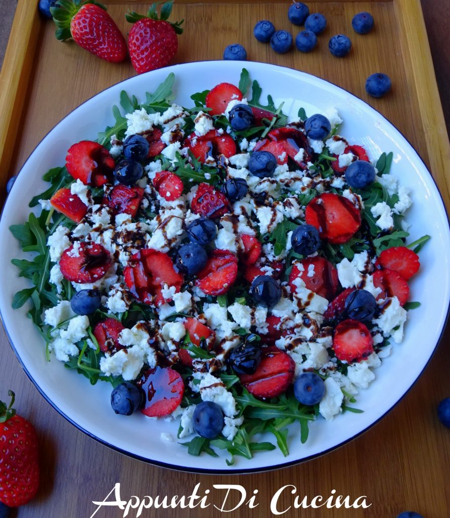 Aardbei en feta salade