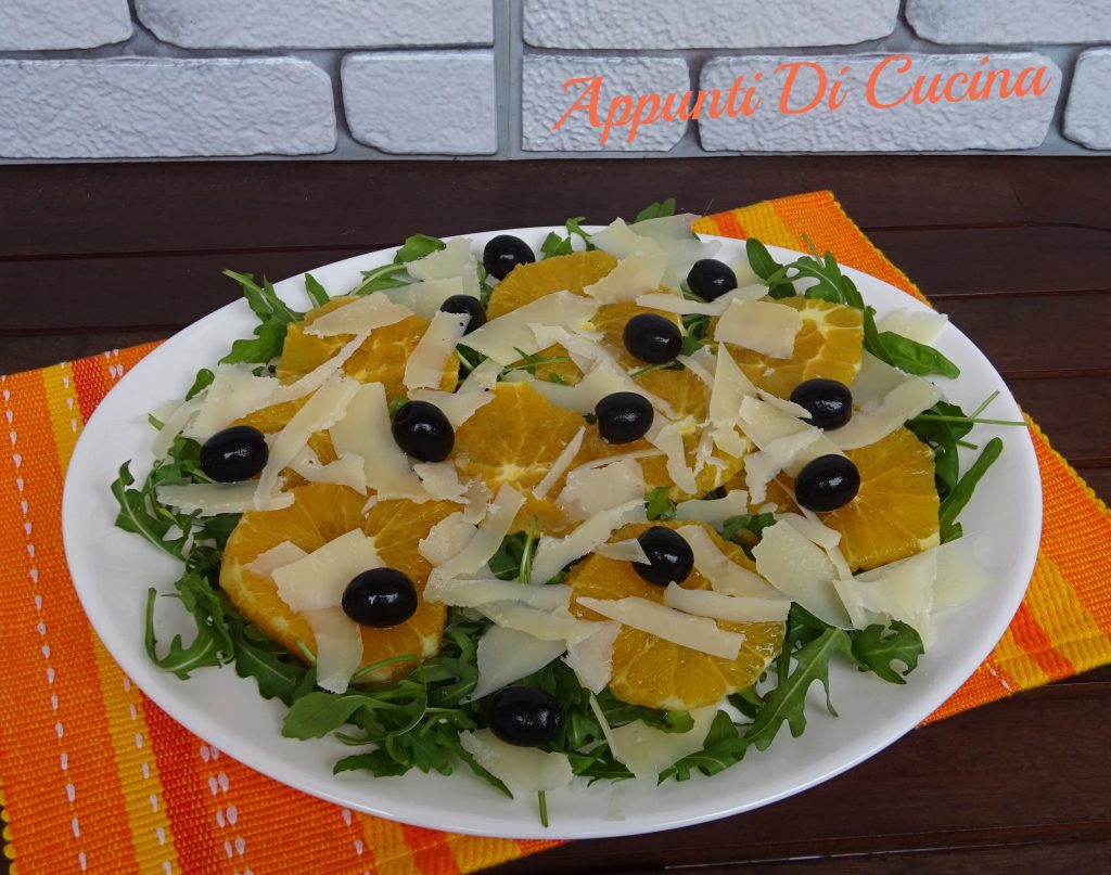Rucola en sinaasappelsalade