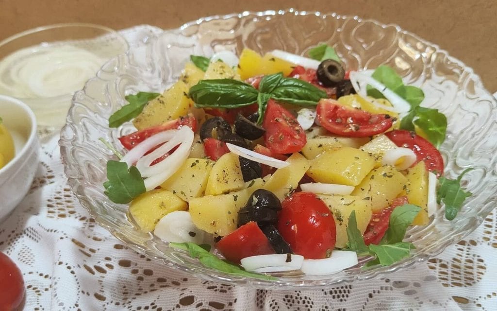 Zomerse aardappelsalade