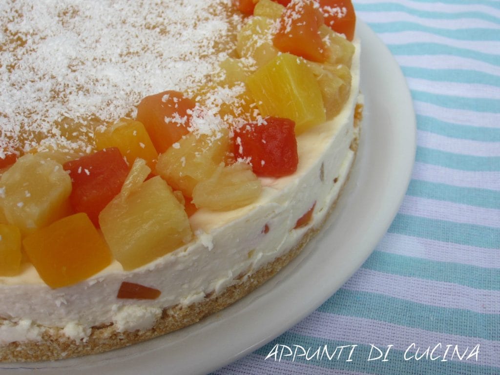 Tropische cheesecake