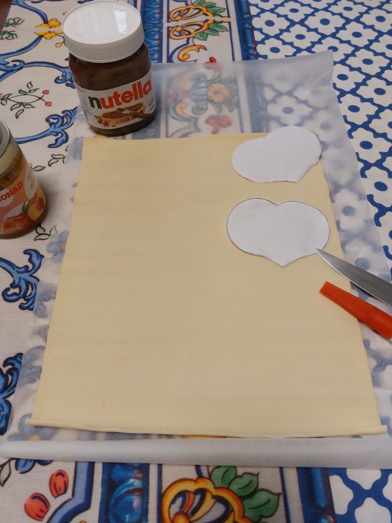 gereedschappen voor valentijnsdessert