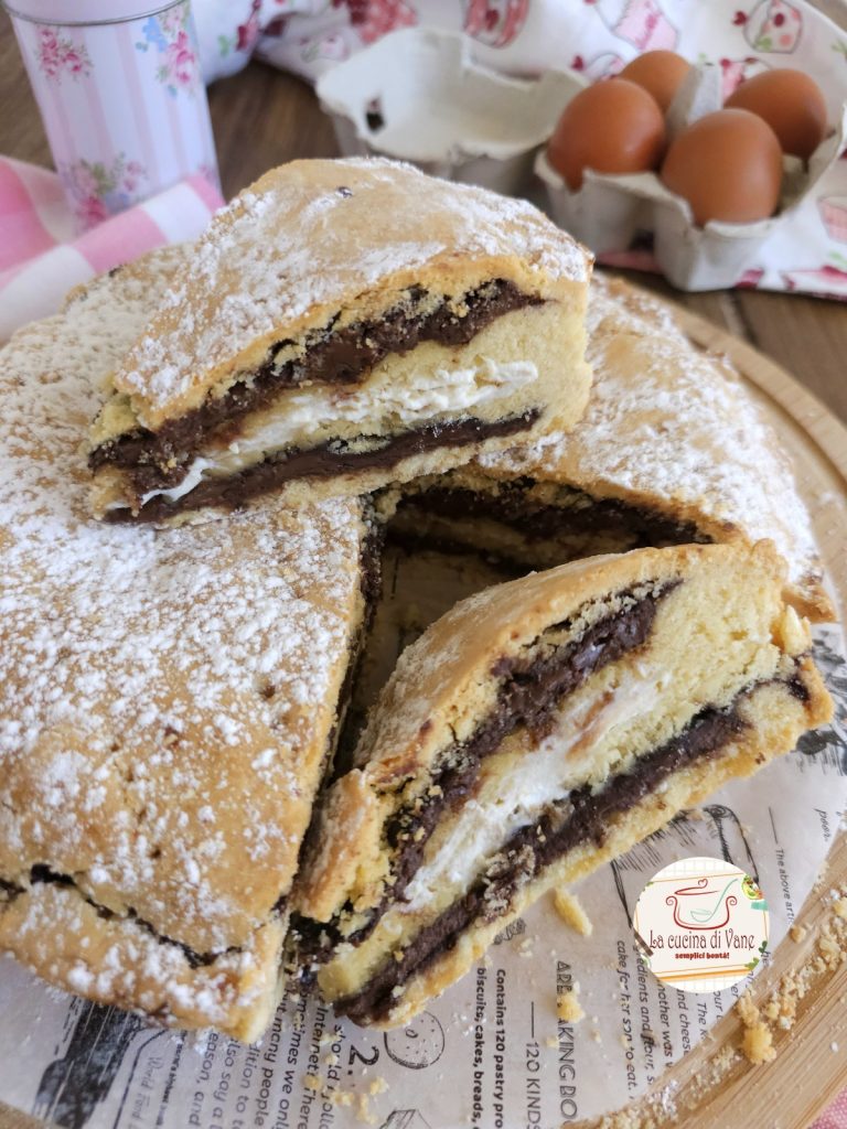 laagjes taart met ricotta en nutella
