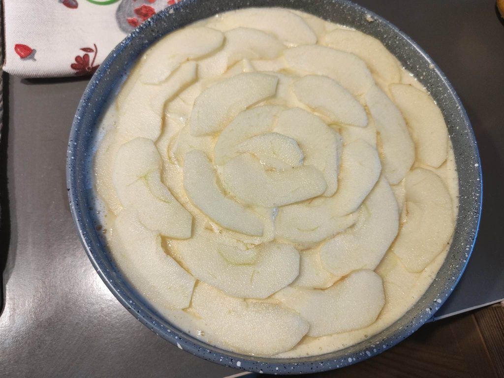 Appel en kokos taart