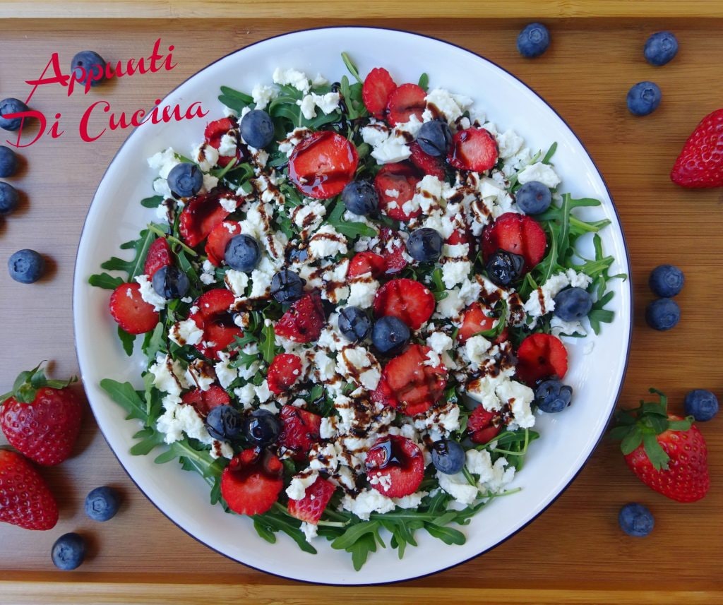 Aardbei en feta salade