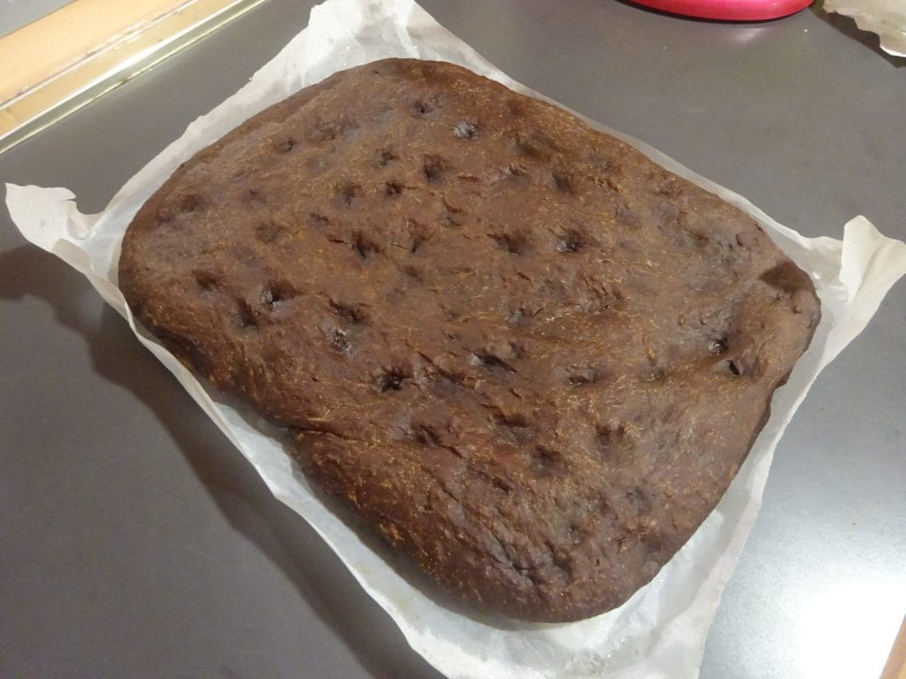 Cacao en pistache focaccia