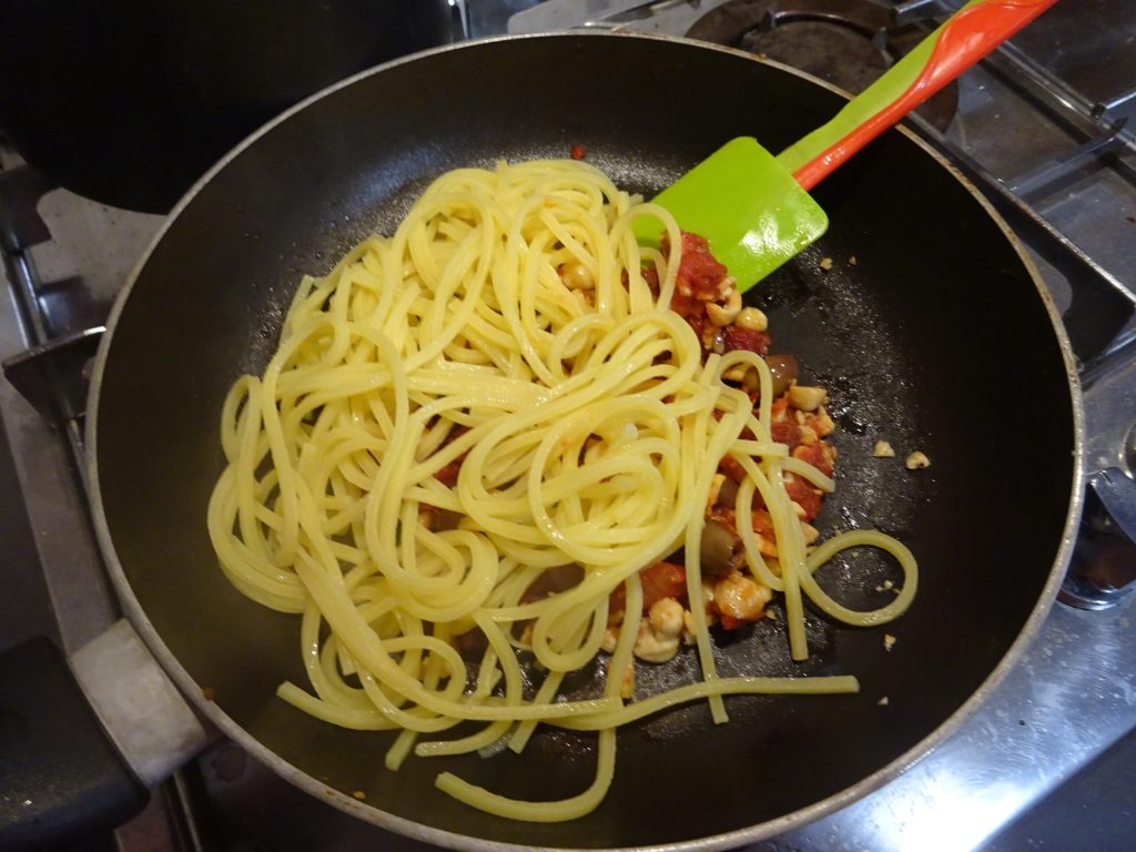 Smakelijke spaghetti alla chitarra