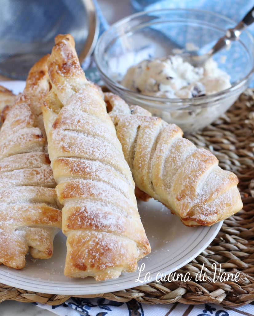 bladerdeeg cannoli met ricotta