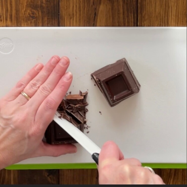 Ricotta- en pure chocoladetaart