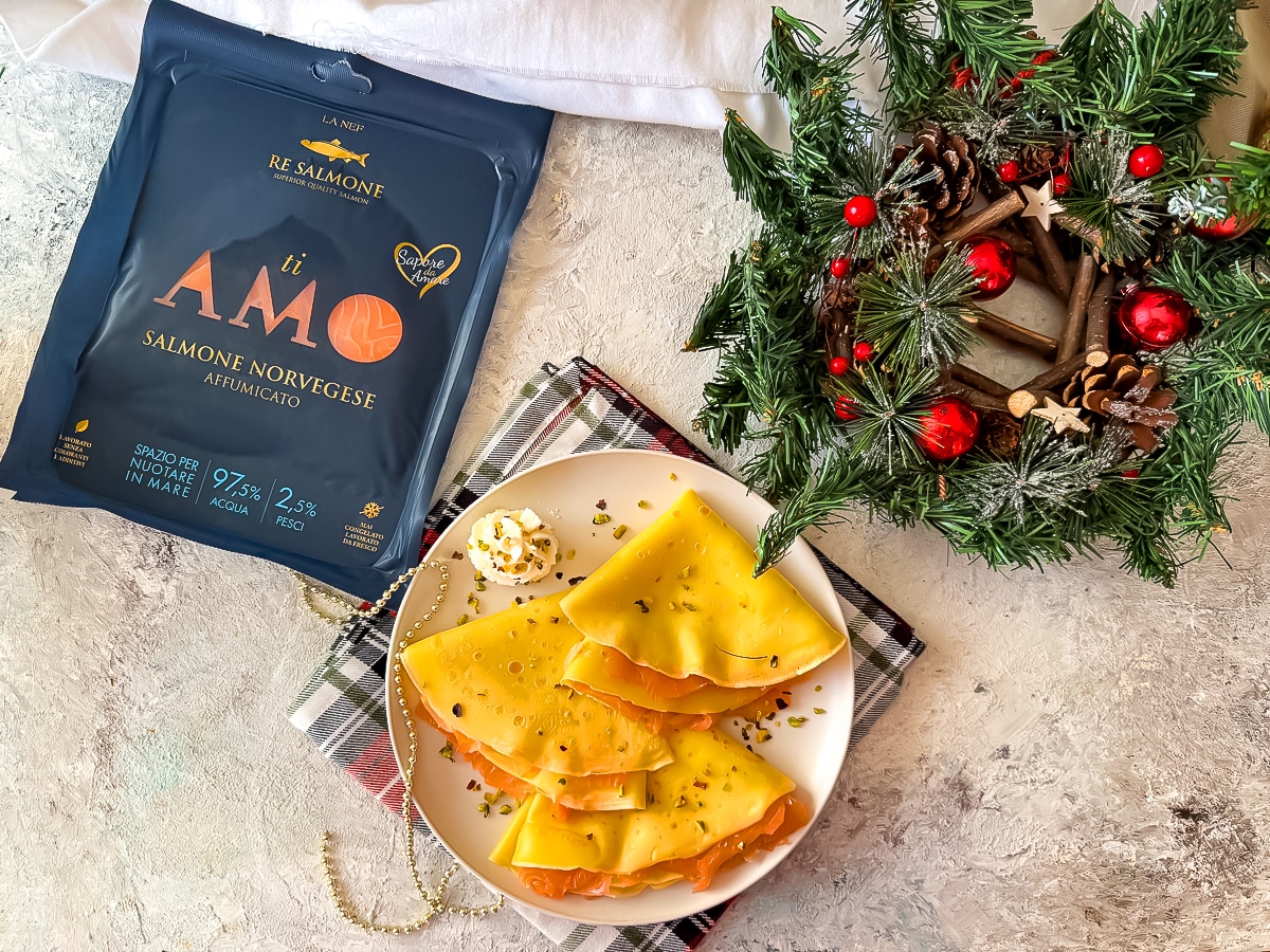 CRESPELLE MET ZALM en ricotta