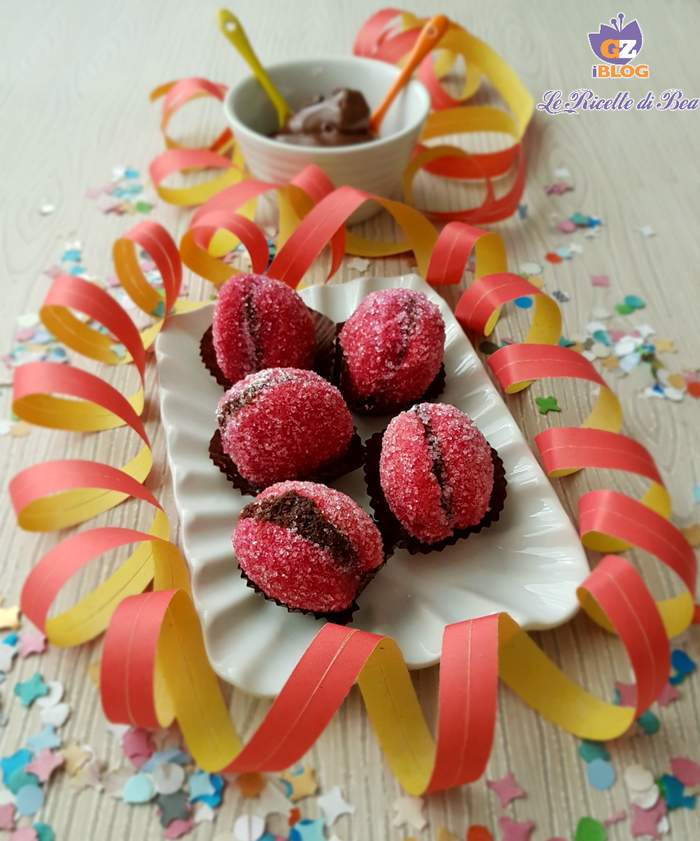 Carnavalsperziken met Nutella en Alchermes