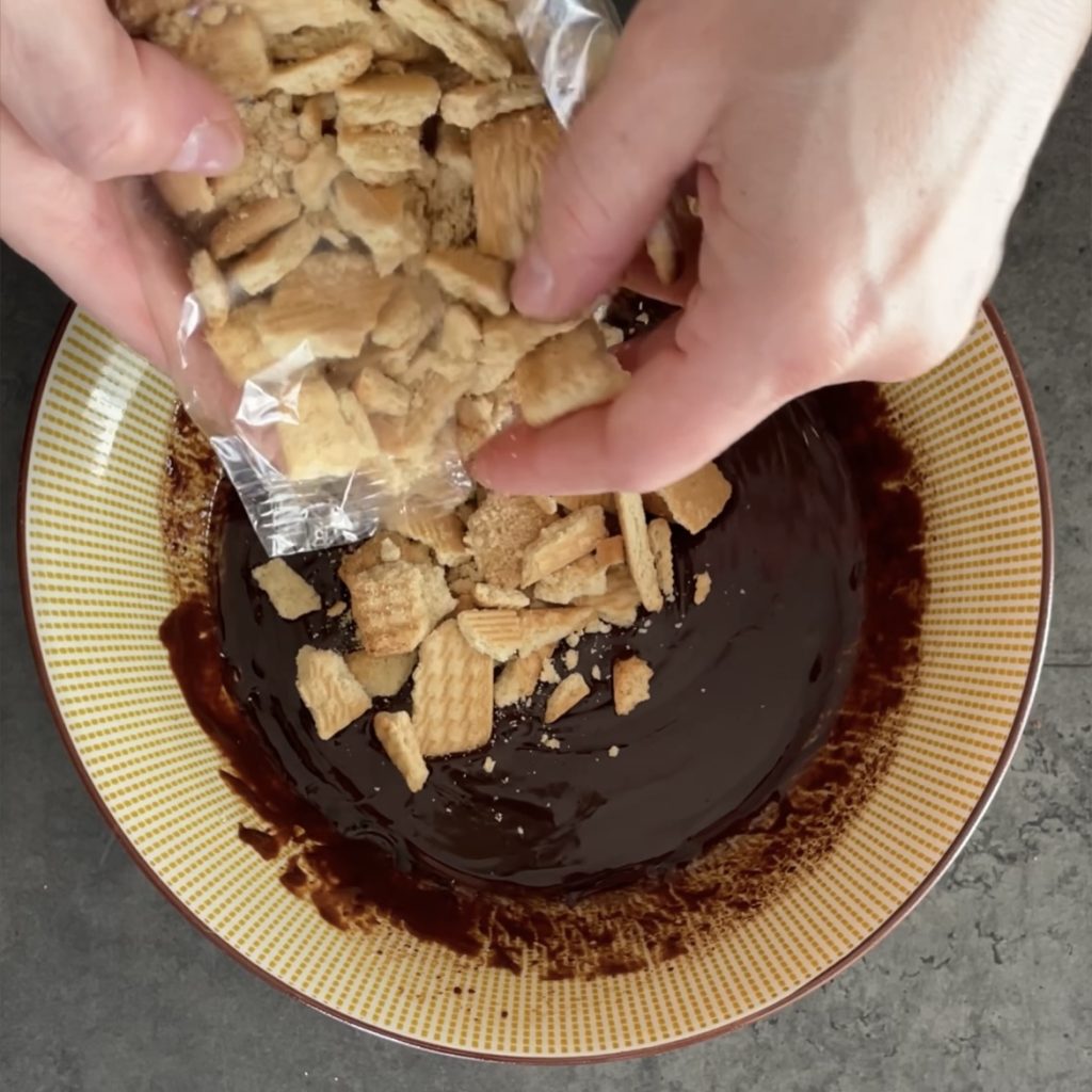 Chocolade salami zonder ei en boter