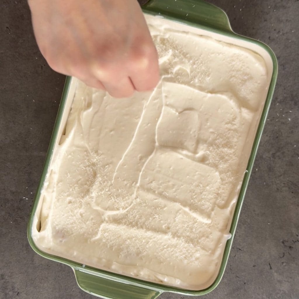 Cocos- en yoghurt taart