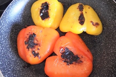 bladerdeeg met paprika en ricotta