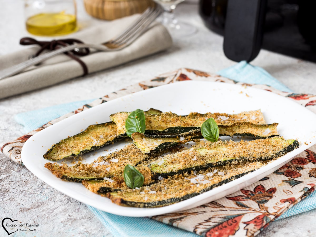 GEGRATINEERDE COURGETTES IN DE AIRFRYER