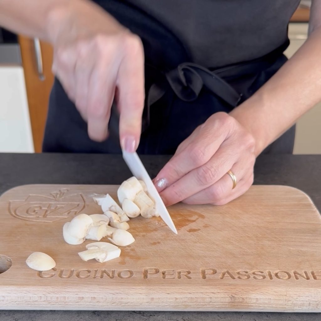 Gnocchi met stracchino, champignons en speck