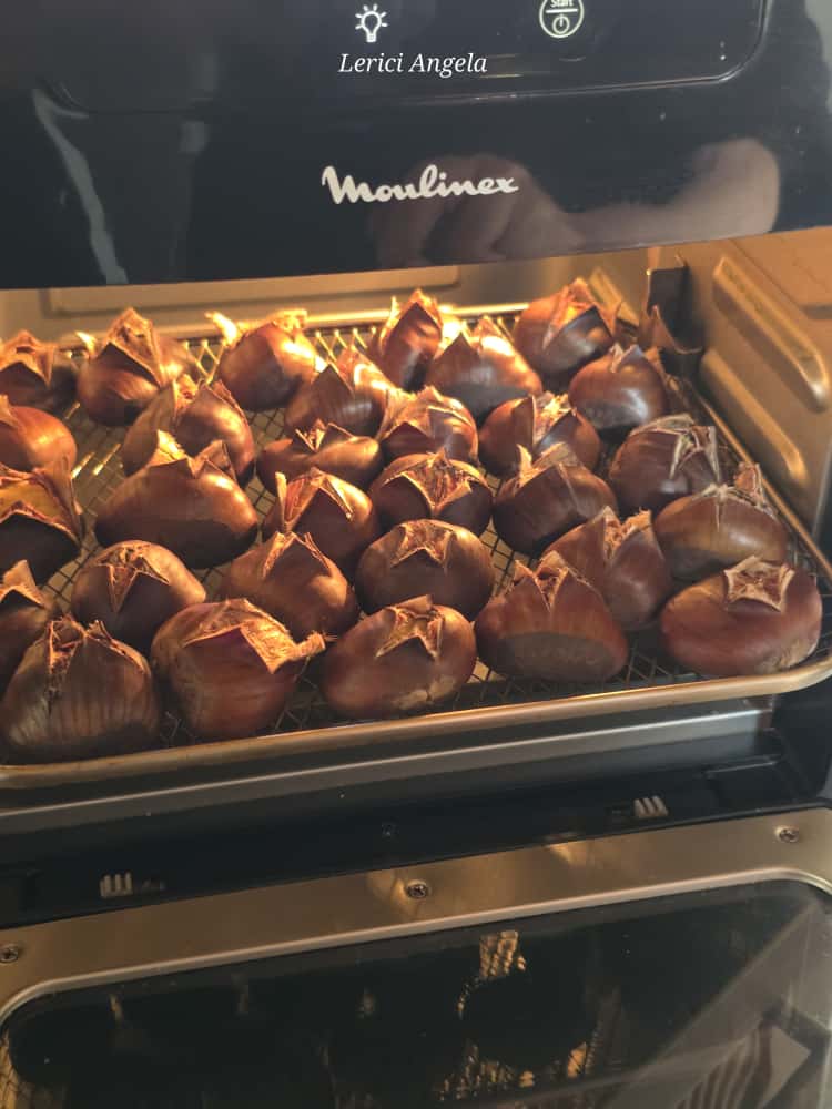 De zachte kastanjes in de airfryer